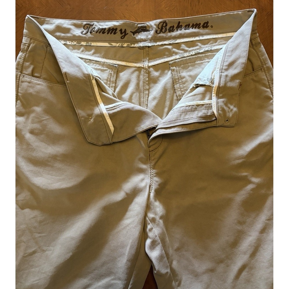 Tommy‎ Bahama Pants Tencel Cotton Blend Men's 36x30 Beige Relaxed Fit Chino - Picture 6 of 16